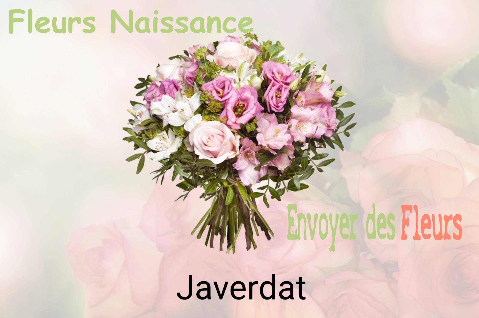 Bouquet de fleurs de naissance livré à Javerdat